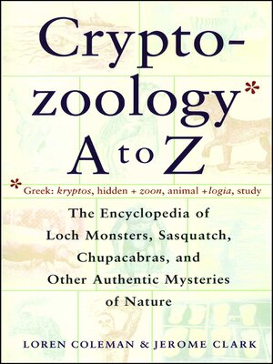 cover image of Cryptozoology a to Z